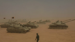 En plein d&eacute;sert, une d&eacute;monstration de force de l'Arm&eacute;e nationale libyenne command&eacute;e par Haftar