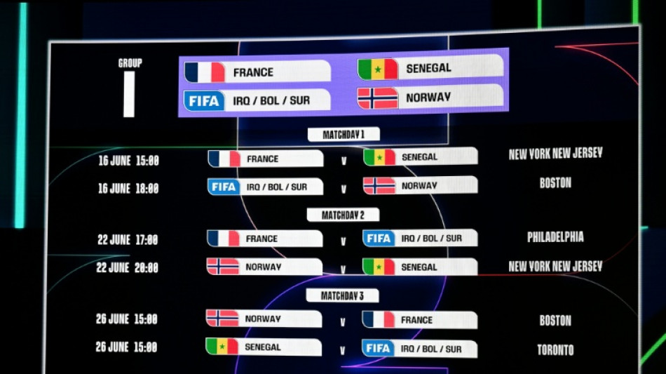 Mondial-2026: La France jouera ses trois premiers matches &agrave; New York, Philadelphie et Boston 