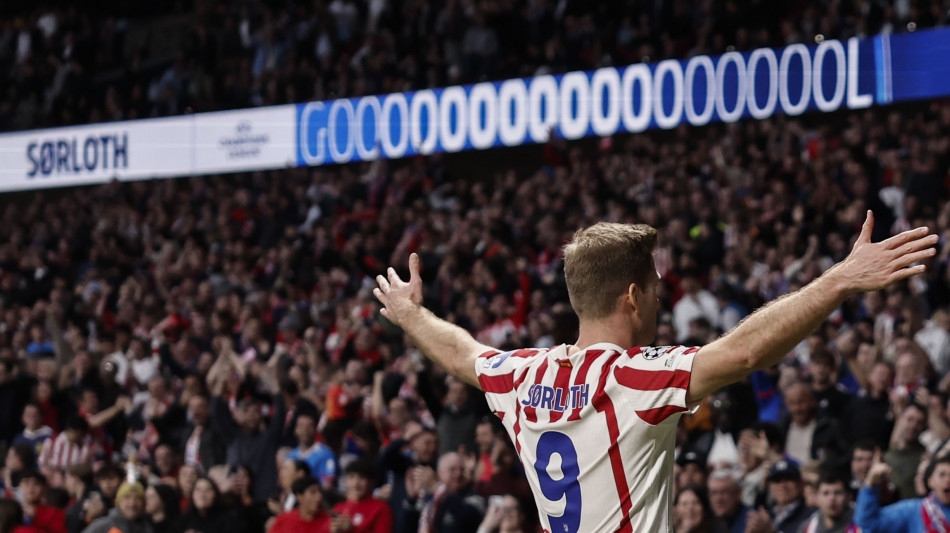 Champions: 4-1 al Bruges, l'Atletico Madrid gli ottavi