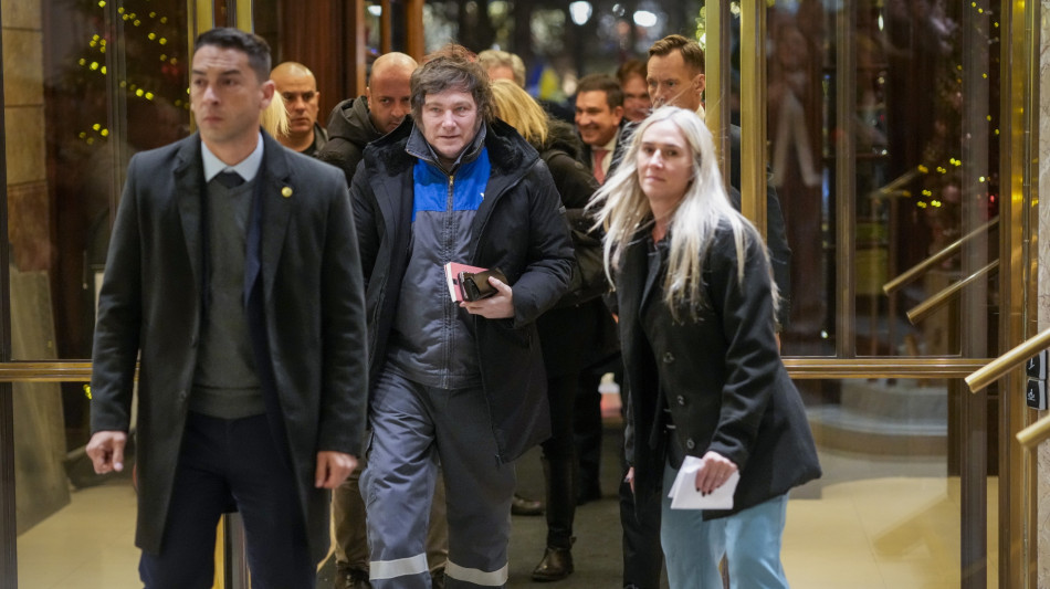 Il presidente argentino Milei &egrave; a Oslo per la cerimonia del Nobel della Pace