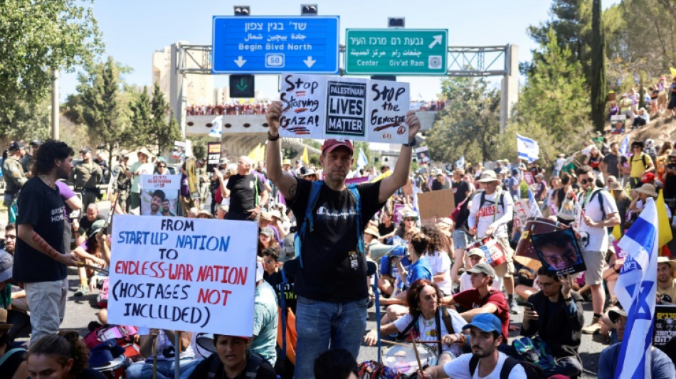 Manifestantes em Israel pedem libertação dos reféns em Gaza
