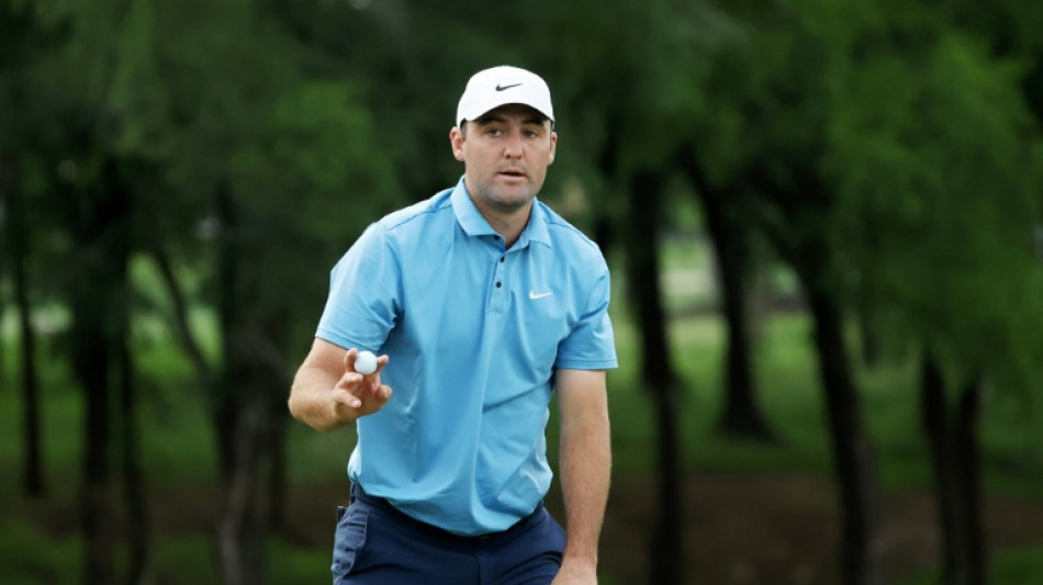 Scheffler fires 63 despite long delay to lead CJ Cup Byron Nelson