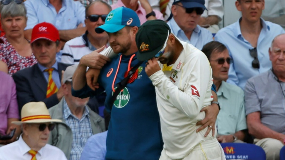 Australia's Lyon on crutches with Ashes future in doubt