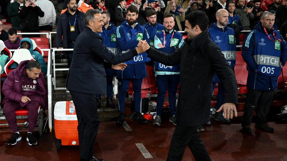 Champions: Luis Enrique elogia Arteta, ha portato mentalit&agrave; vincente all'Arsenal