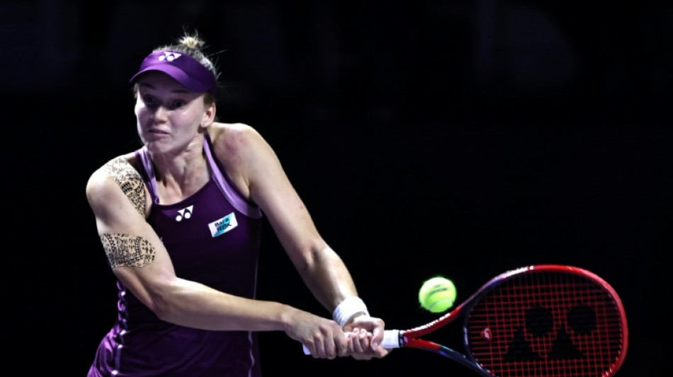 Rybakina stays perfect at WTA Finals with win over alternate Alexandrova