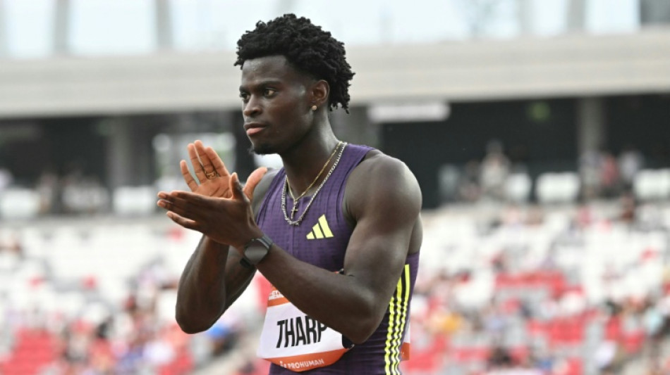 Hurdles record holder Tharp claims first win as professional in Budapest