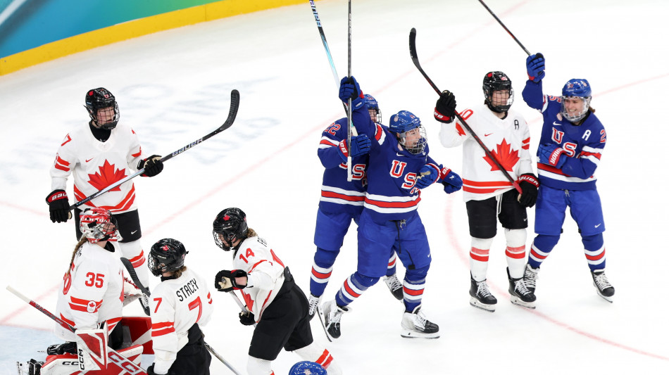 Milano Cortina: gli Usa vincono l'oro nell'hockey donne, Canada ko in finale