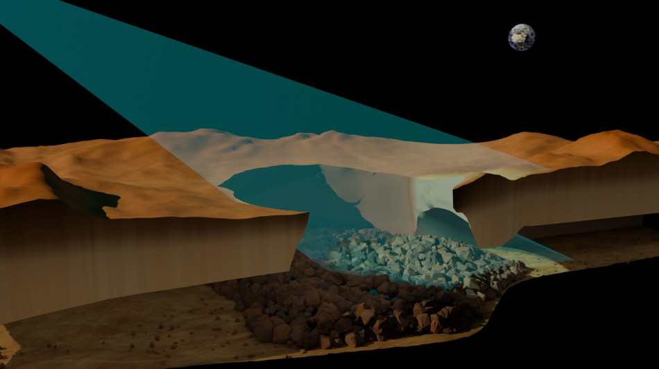 Vista su Venere una cavit&agrave; di origine vulcanica