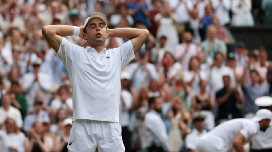 Britain's Fery stuns Dimitrov, Paolini into Wimbledon quarters