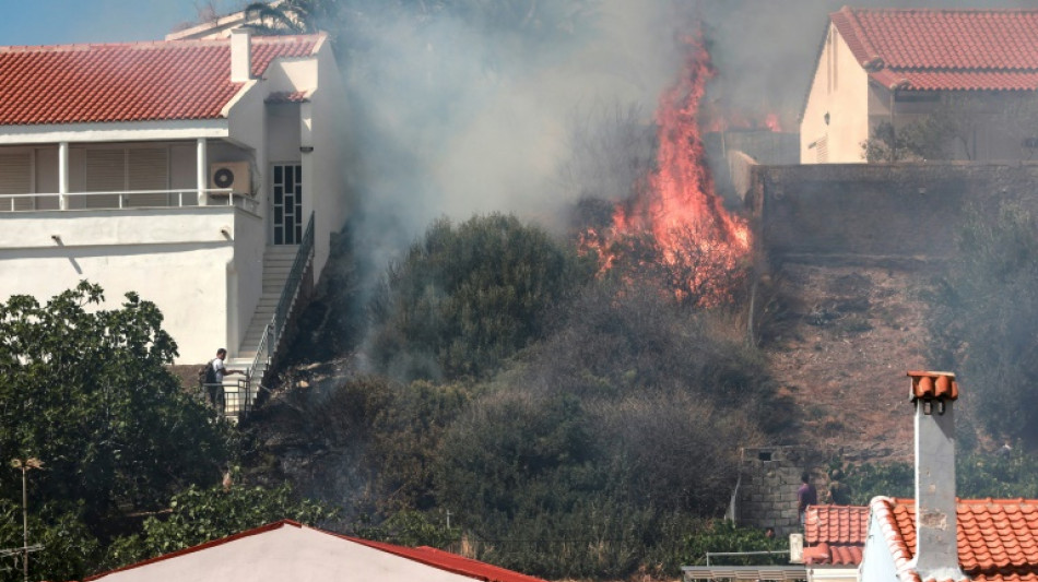La Gr&egrave;ce, touch&eacute;e par une vague de chaleur, combat des feux de for&ecirc;ts