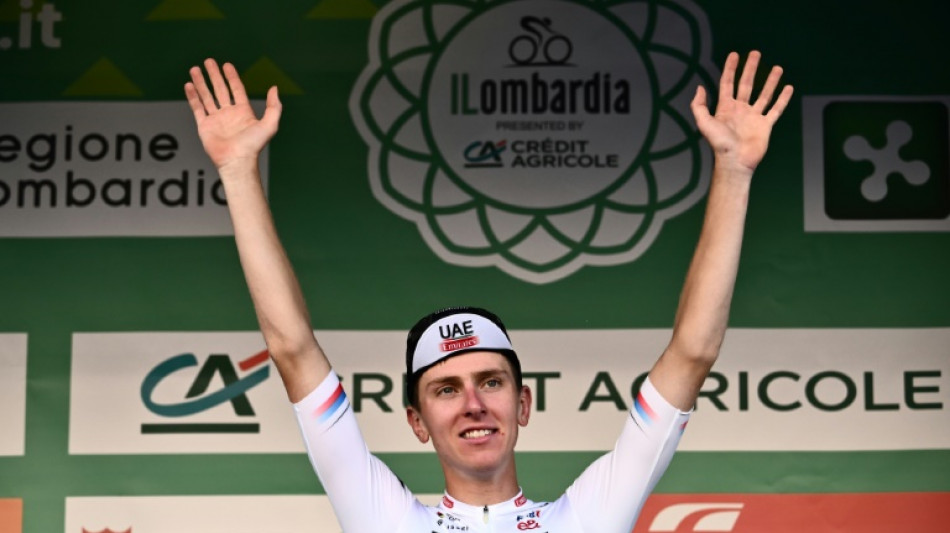 Tour de Lombardie: Tadej Pogacar s'impose pour la troisi&egrave;me ann&eacute;e cons&eacute;cutive