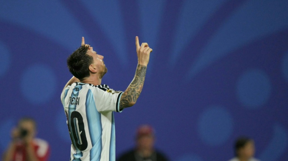 Messi salutes 'beautiful moment' after tying World Cup goals record