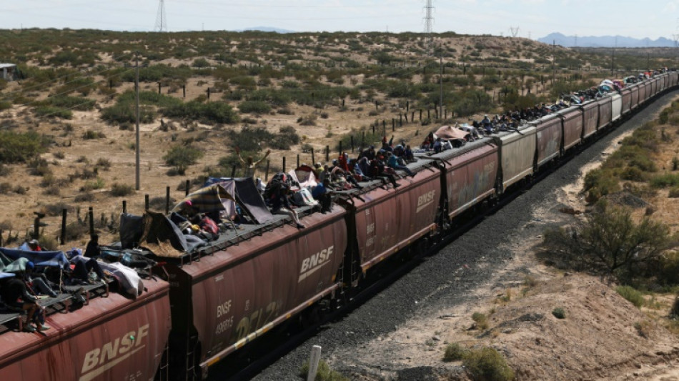 M&aacute;s de un millar de migrantes arriban en tren a la frontera con EEUU