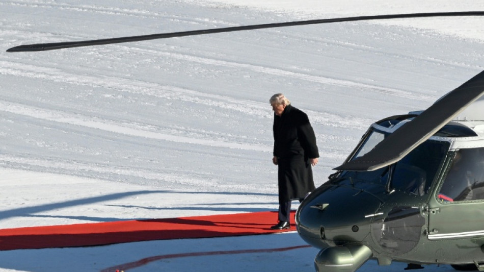 Trump lands in Davos to push Greenland claims