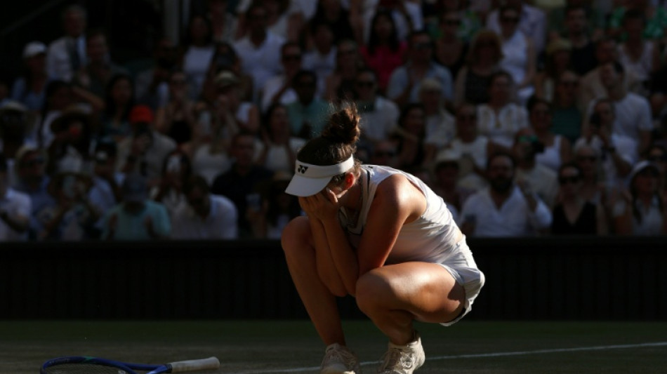Noskova cries tears of joy after emotional Wimbledon final