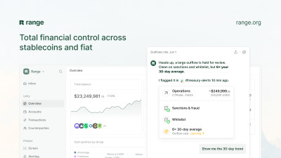 Range raises $8.3M Series A to unify treasury, risk and compliance across stablecoins and fiat