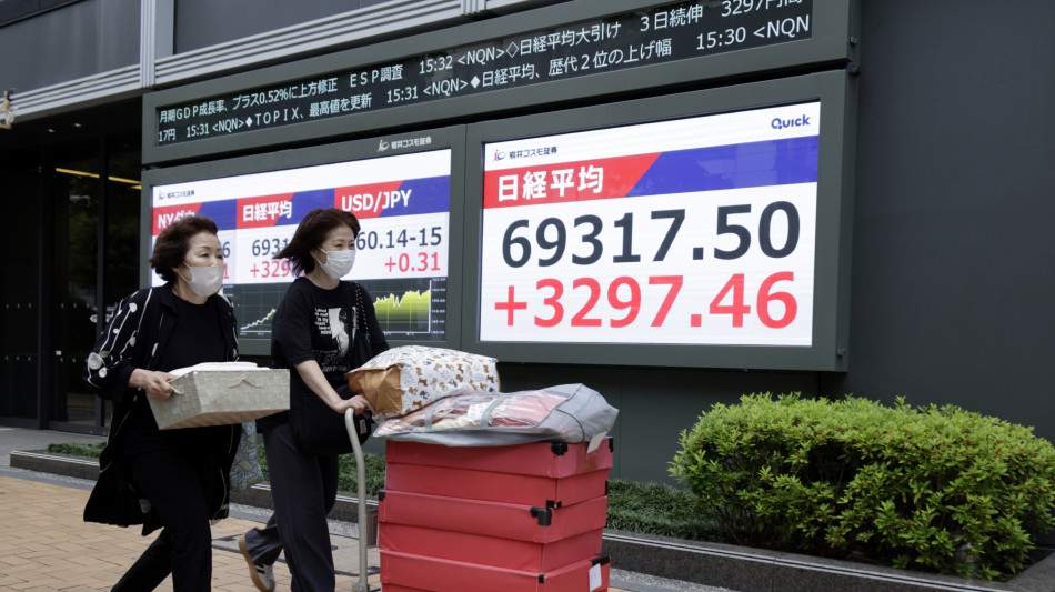 Borsa Tokyo aggiorna record, Nikkei supera per la prima volta quota 70mila