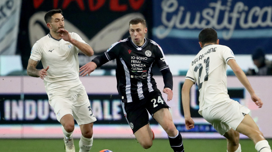 Serie A: Udinese-Lazio 1-1