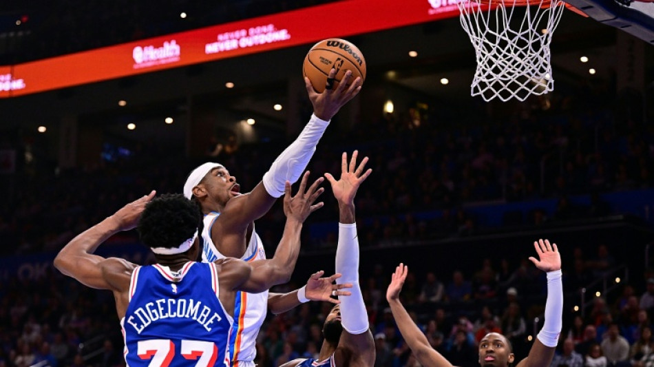 NBA-best Thunder end skid while Kawhi hits career-high 55