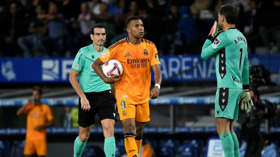 Espagne: le Real Madrid s'en sort sans convaincre face &agrave; la Real Sociedad, Mbapp&eacute; buteur