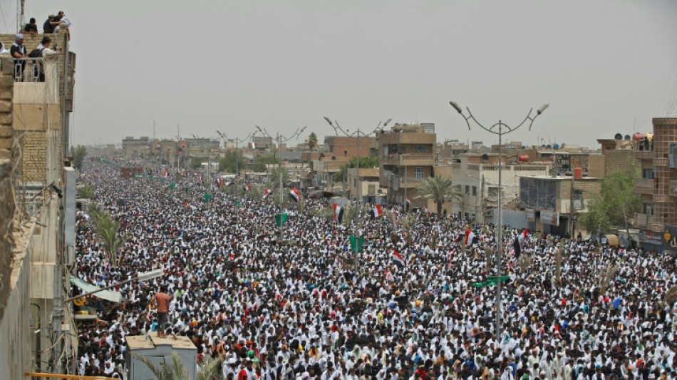 A Bagdad, le leader chiite Sadr mobilise des centaines de milliers de fid&egrave;les