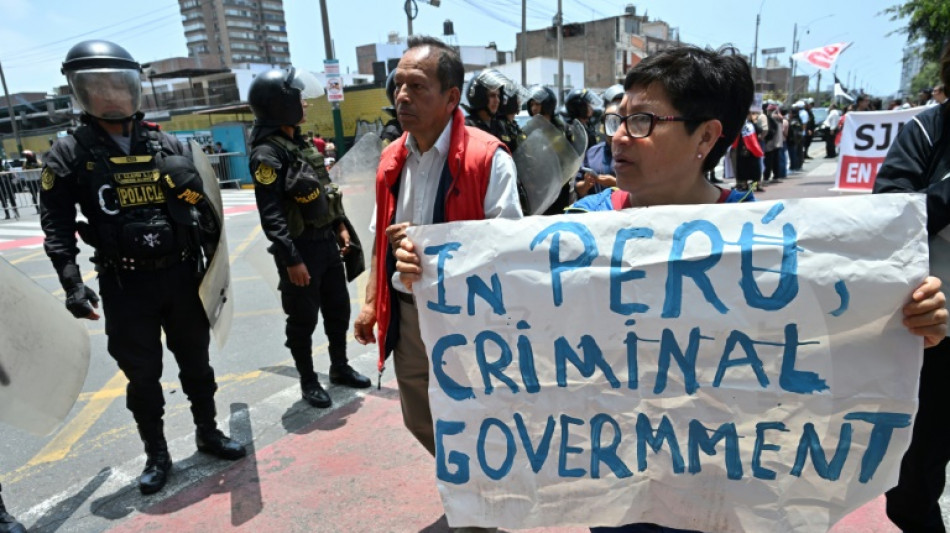 "Vivimos en un pa&iacute;s inseguro", protestan gremios en Lima, en marco del foro APEC